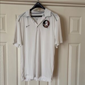 Nike FSU White Dri-FIT Polo M